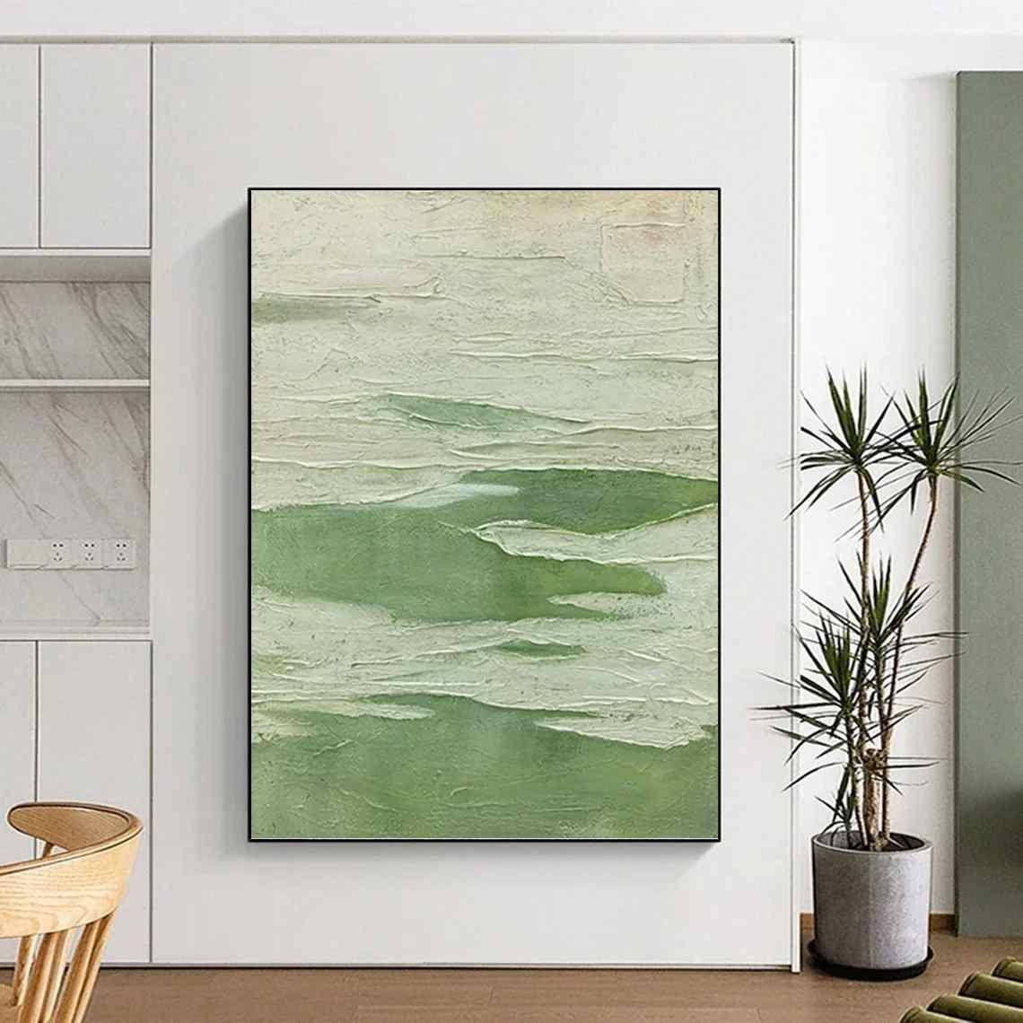 Green_White_Textured_Abstract_Canvas_Wall_Art_9O7JE wall art